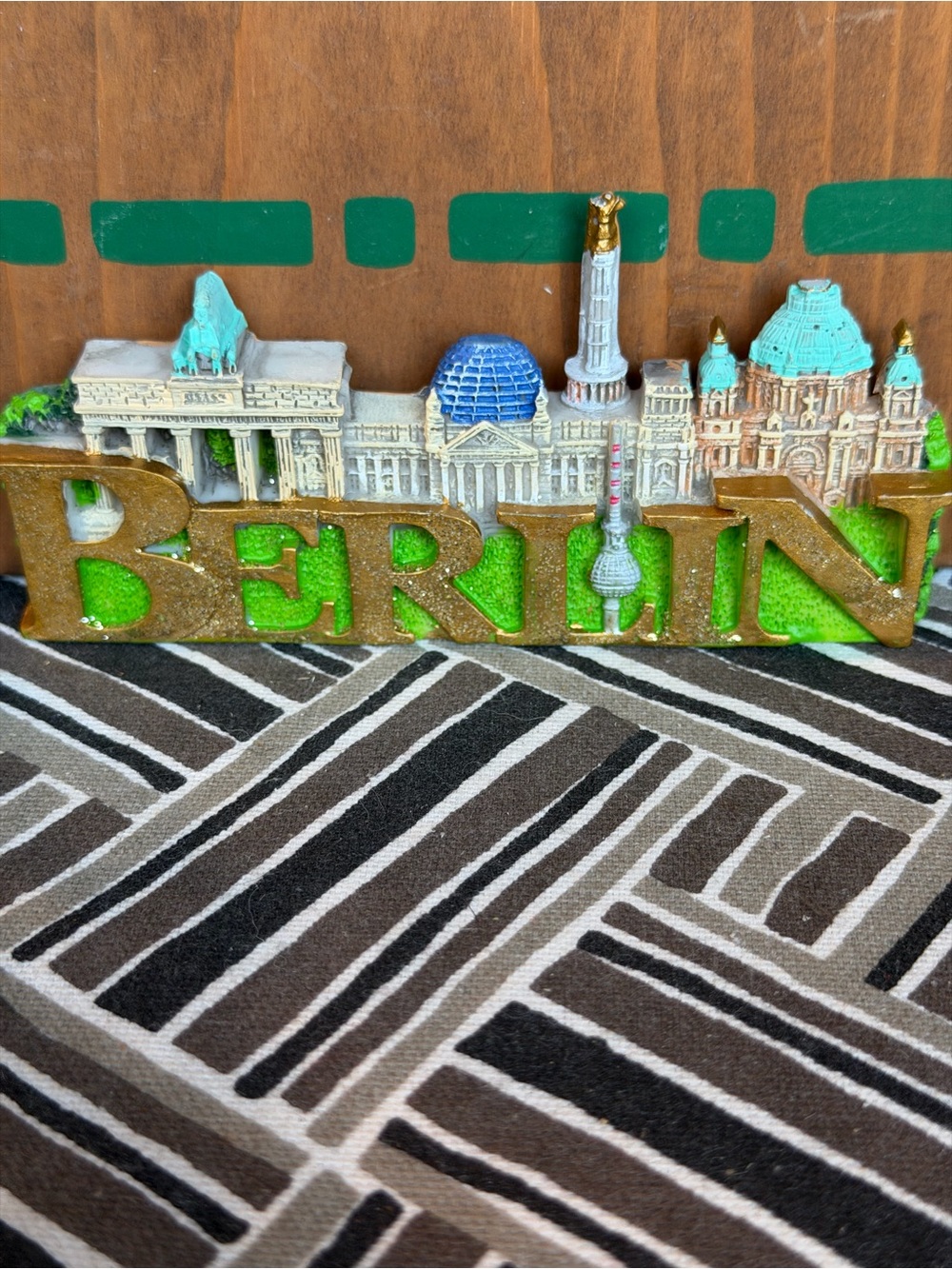 Berlin Souvenir Sign with City Skyline